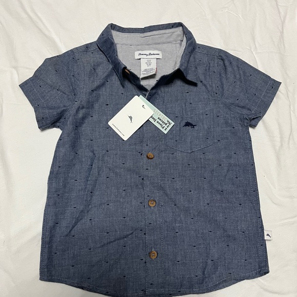 Tommy Bahama Blue‎ Kids Button Down Shirt - Picture 3 of 7